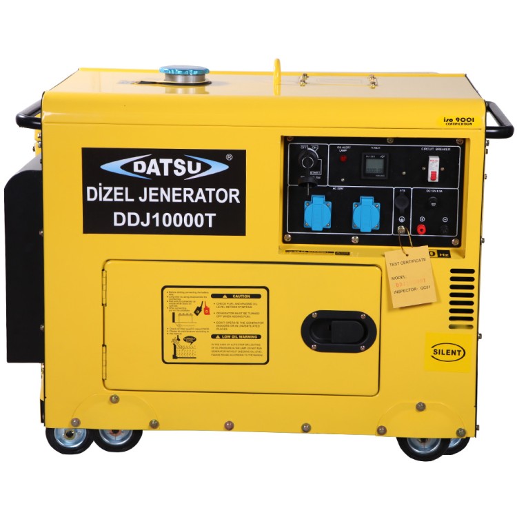 DDJ 10000S Dizel Marşlı Monofaze Jeneratör - 8.75kVA