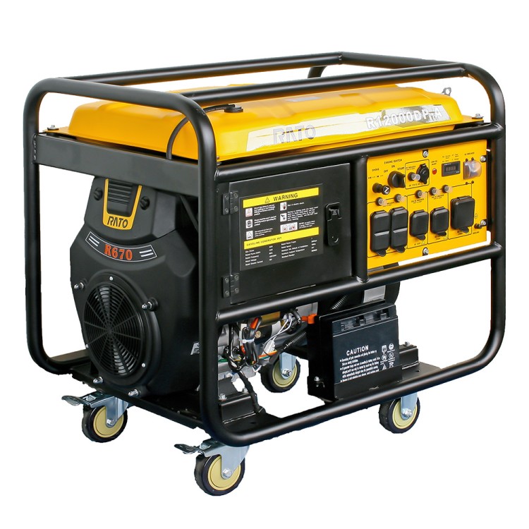 R12000 D Benzinli Marşlı Monofaze Jeneratör - 11kVA