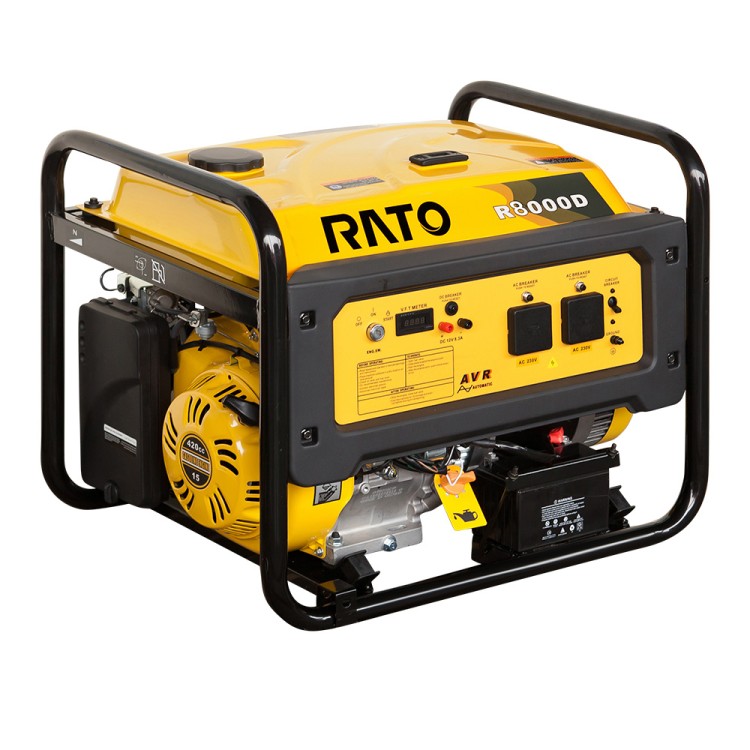 R 8000D-TA Benzinli Marşlı Trifaze Jeneratör - 7.5kVA